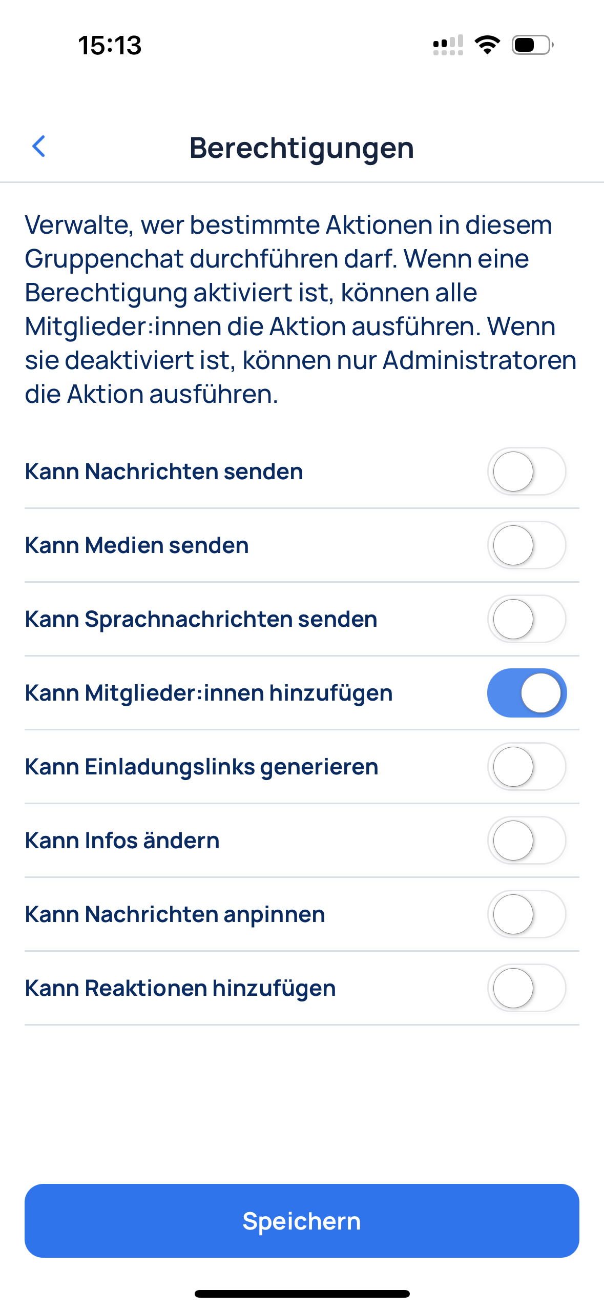 Group Chat Permissions